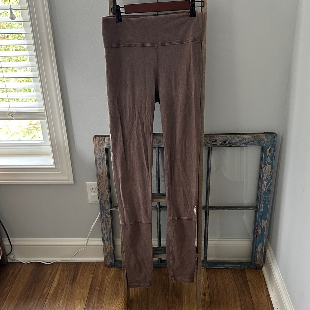 Free people movement Brown High-Waisted Leggings